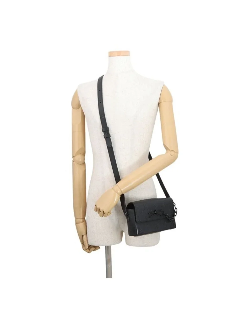 Louis Vuitton Wallet Monogram Taurillon Steamer Wearable Shoulder Bag Black